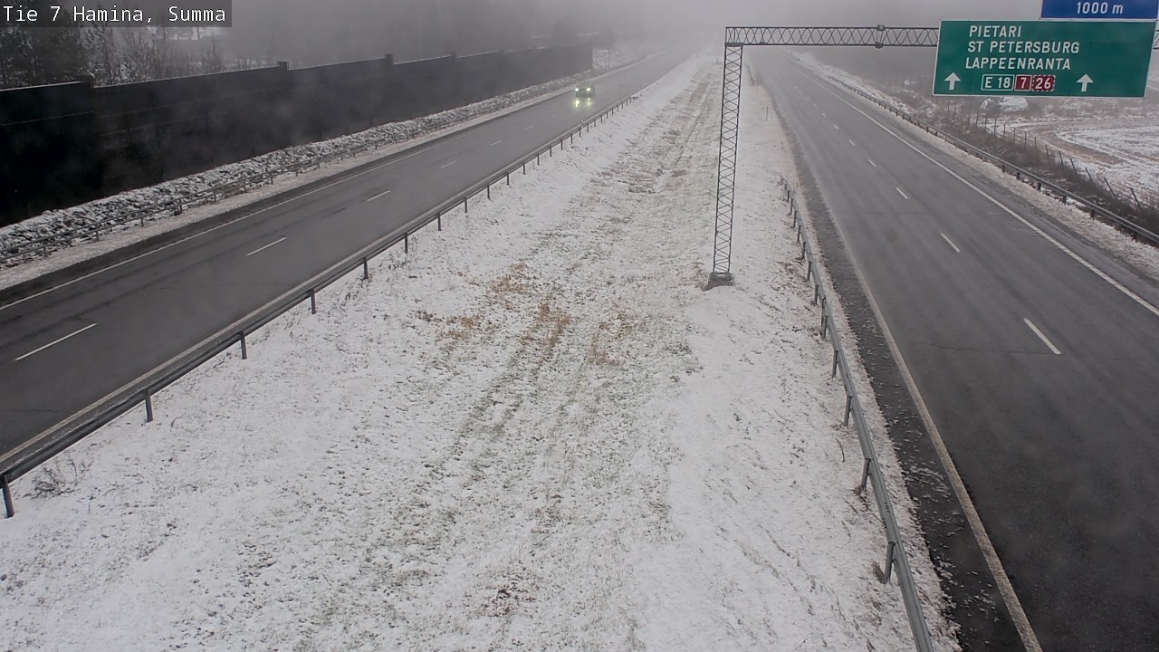 Weather Camera Image Tie 7 Fredrikshamn, Summa, Hamina, Kymenlaakso