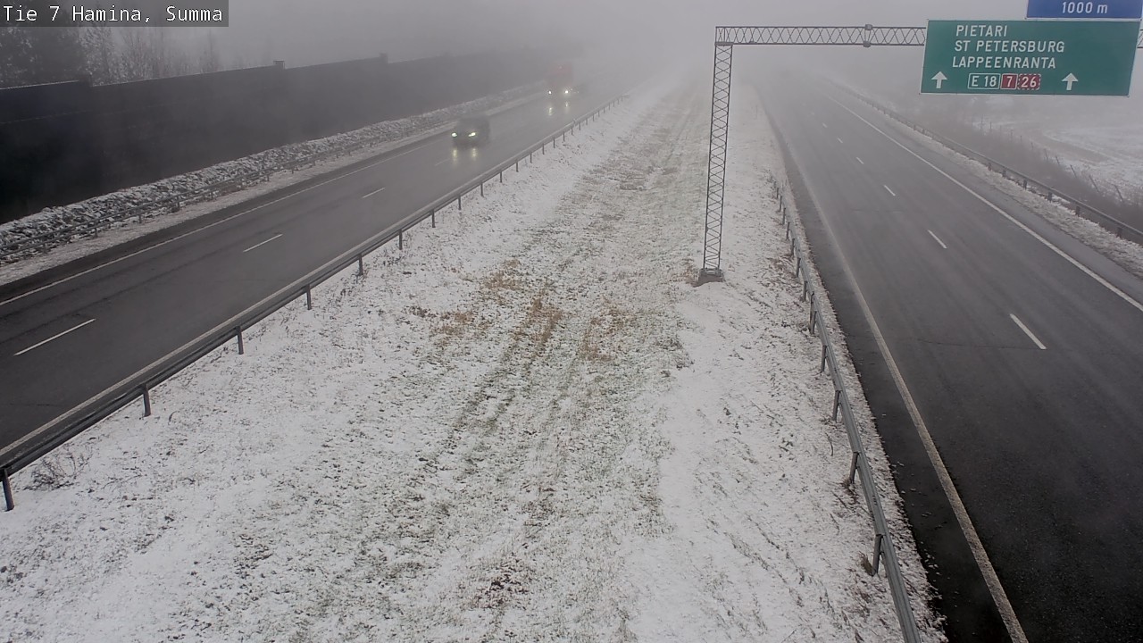 Weather Camera Image Tie 7 Fredrikshamn, Summa, Hamina, Kymenlaakso