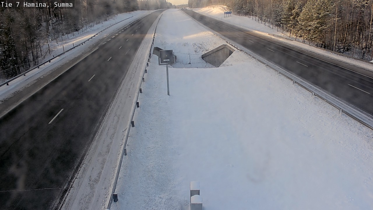 Weather Camera Image Tie 7 Fredrikshamn, Summa, Hamina, Kymenlaakso