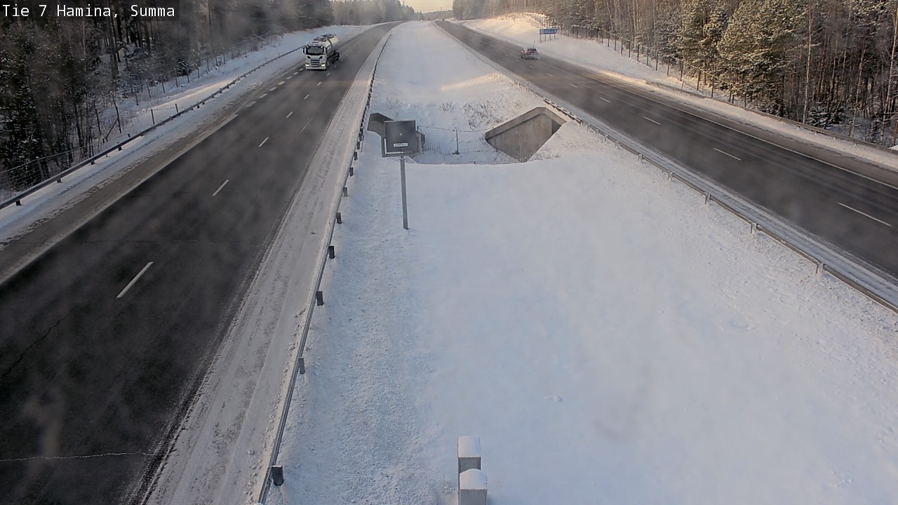 Weather Camera Image Tie 7 Fredrikshamn, Summa, Hamina, Kymenlaakso