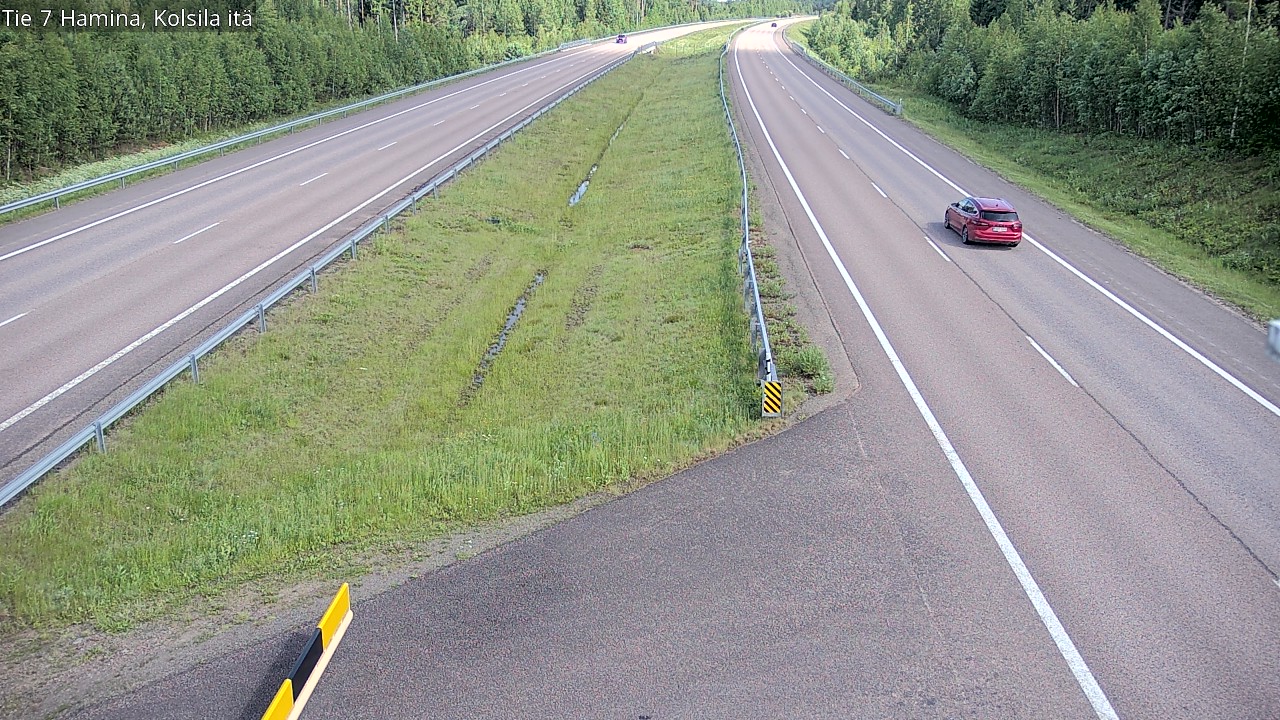 Weather Camera Image Väg 7 Fredrikshamn, Kolsila, Hamina, Kymenlaakso