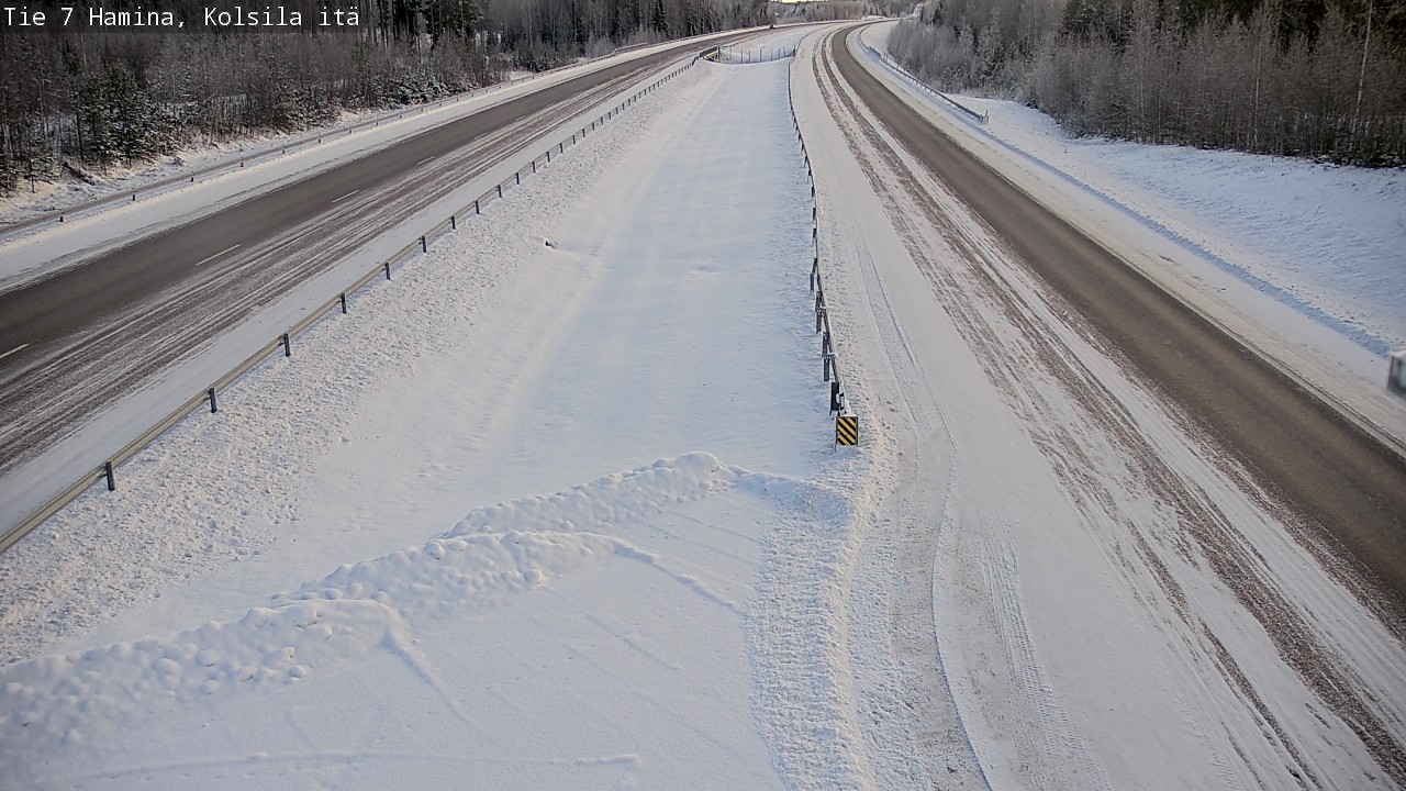 Weather Camera Image Väg 7 Fredrikshamn, Kolsila, Hamina, Kymenlaakso