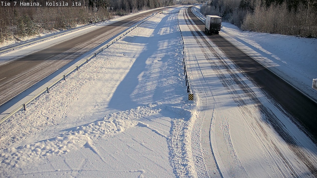 Weather Camera Image Väg 7 Fredrikshamn, Kolsila, Hamina, Kymenlaakso