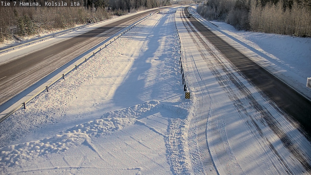 Weather Camera Image Väg 7 Fredrikshamn, Kolsila, Hamina, Kymenlaakso