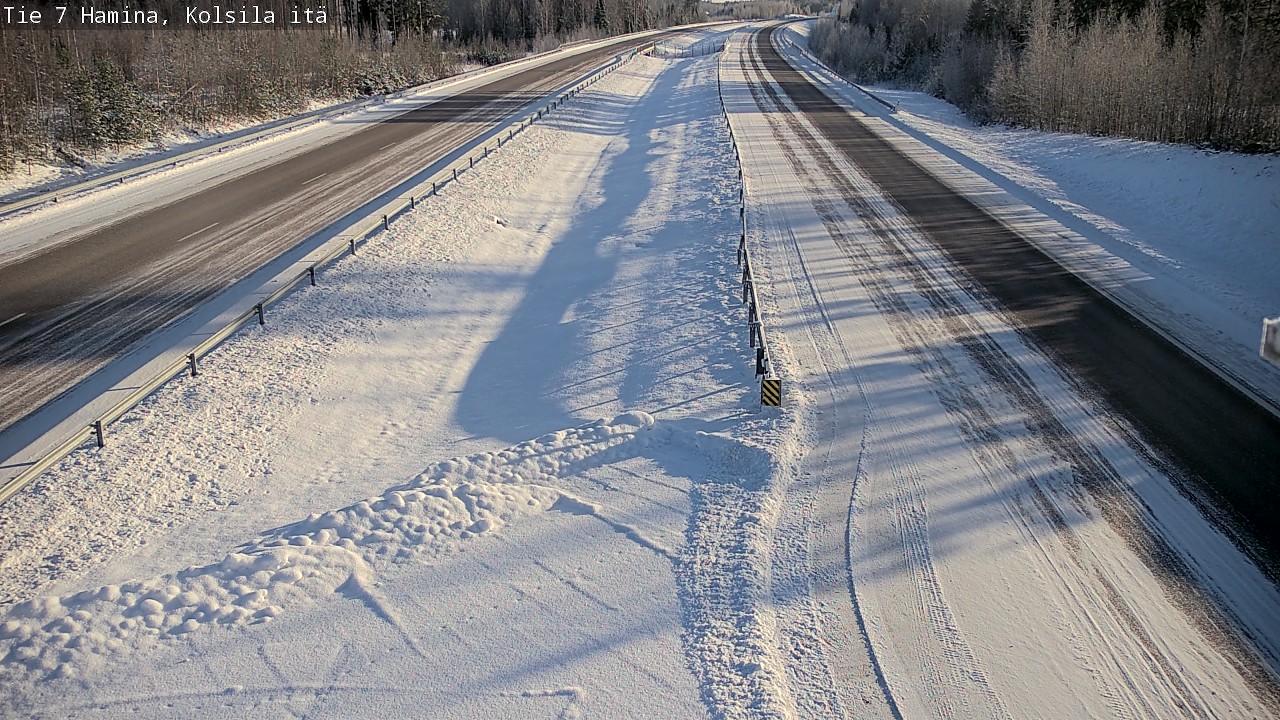 Weather Camera Image Väg 7 Fredrikshamn, Kolsila, Hamina, Kymenlaakso