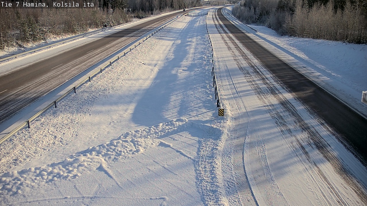 Weather Camera Image Väg 7 Fredrikshamn, Kolsila, Hamina, Kymenlaakso