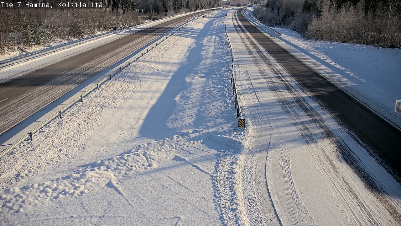 Weather Camera Image Väg 7 Fredrikshamn, Kolsila, Hamina, Kymenlaakso