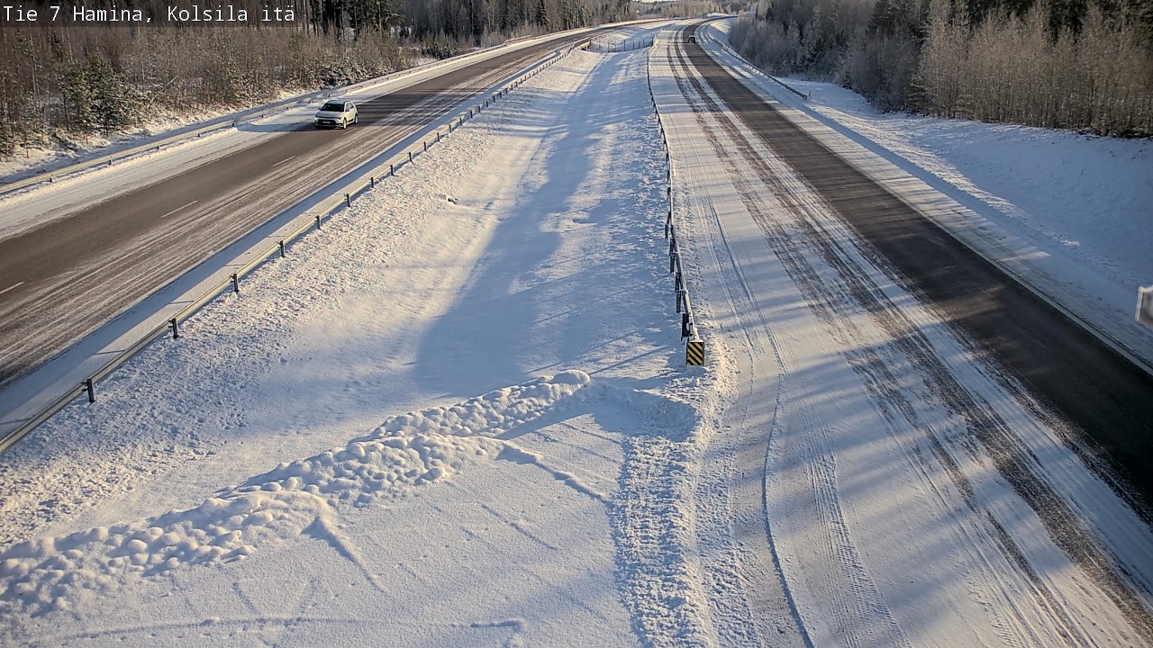 Weather Camera Image Väg 7 Fredrikshamn, Kolsila, Hamina, Kymenlaakso