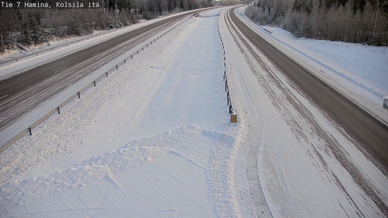 Weather Camera Image Väg 7 Fredrikshamn, Kolsila, Hamina, Kymenlaakso