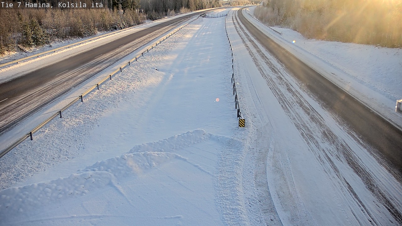 Weather Camera Image Väg 7 Fredrikshamn, Kolsila, Hamina, Kymenlaakso