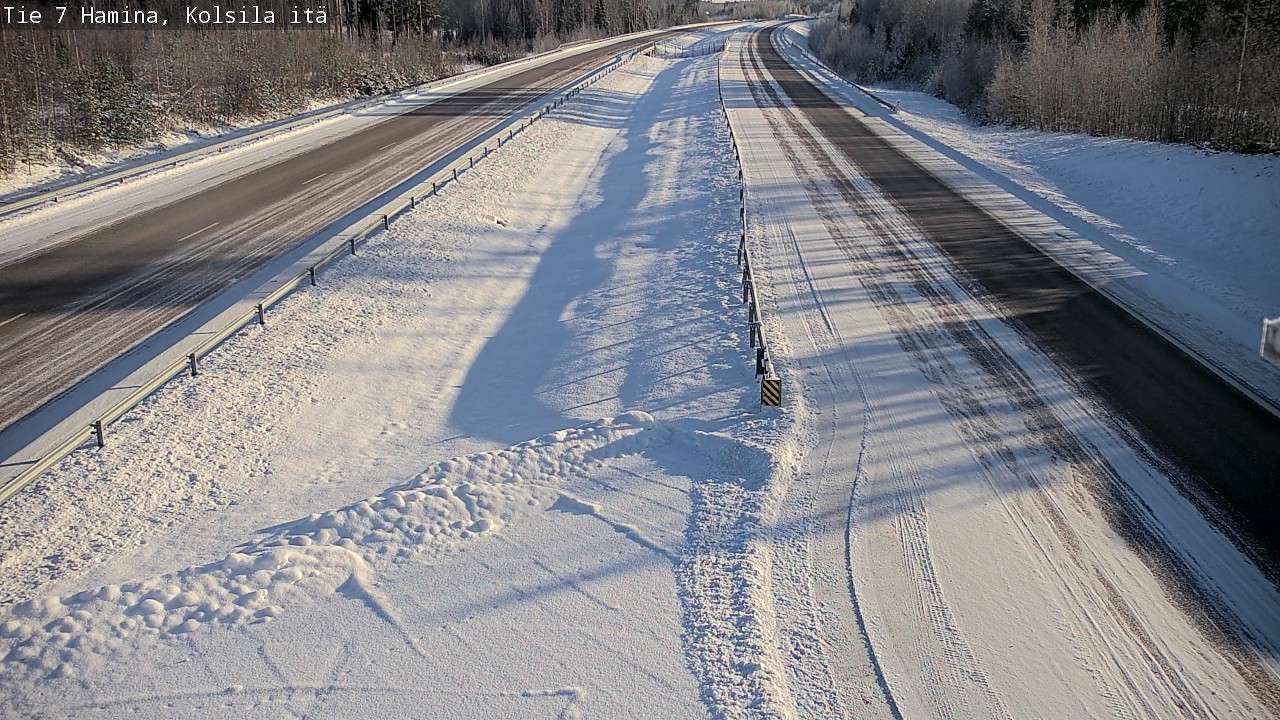 Weather Camera Image Väg 7 Fredrikshamn, Kolsila, Hamina, Kymenlaakso