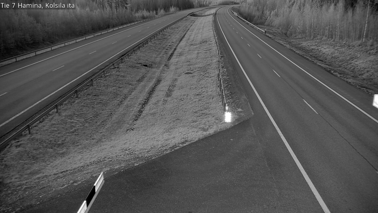 Weather Camera Image Väg 7 Fredrikshamn, Kolsila, Hamina, Kymenlaakso