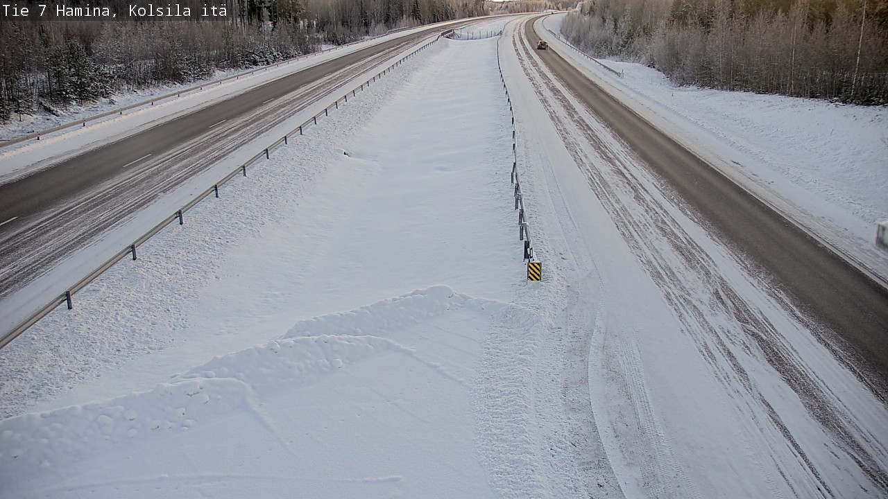 Weather Camera Image Väg 7 Fredrikshamn, Kolsila, Hamina, Kymenlaakso
