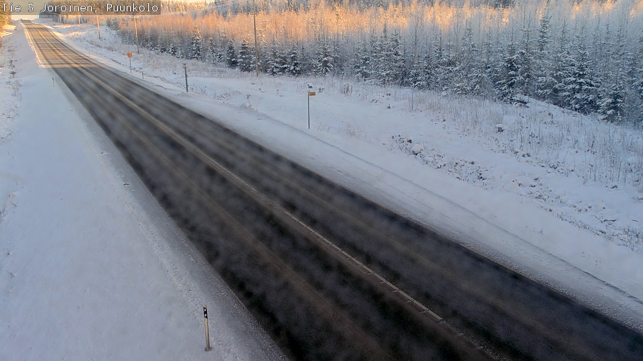 Weather Camera Image Väg 5 Joirois, Puunkolo, Joroinen, Pohjois-Savo