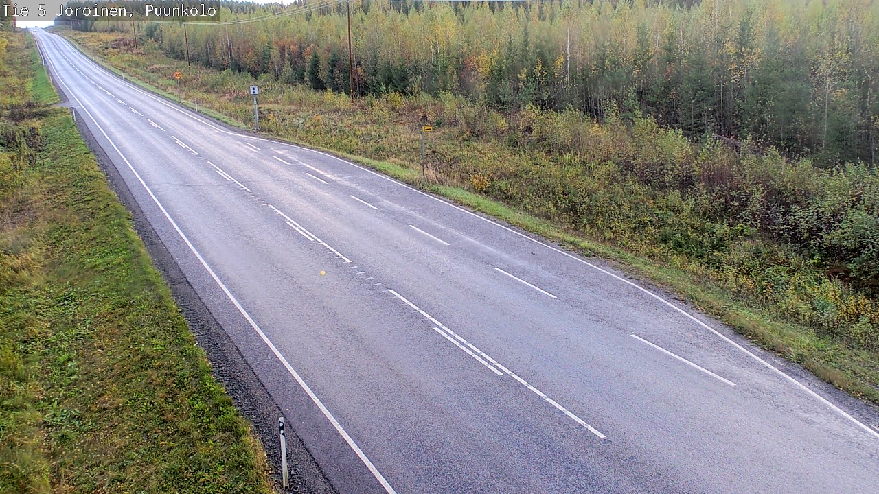 Weather Camera Image Road 5 Joroinen, Puunkolo, Joroinen, Pohjois-Savo