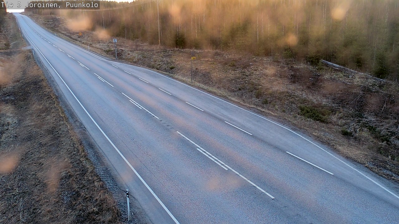 Weather Camera Image Väg 5 Joirois, Puunkolo, Joroinen, Pohjois-Savo
