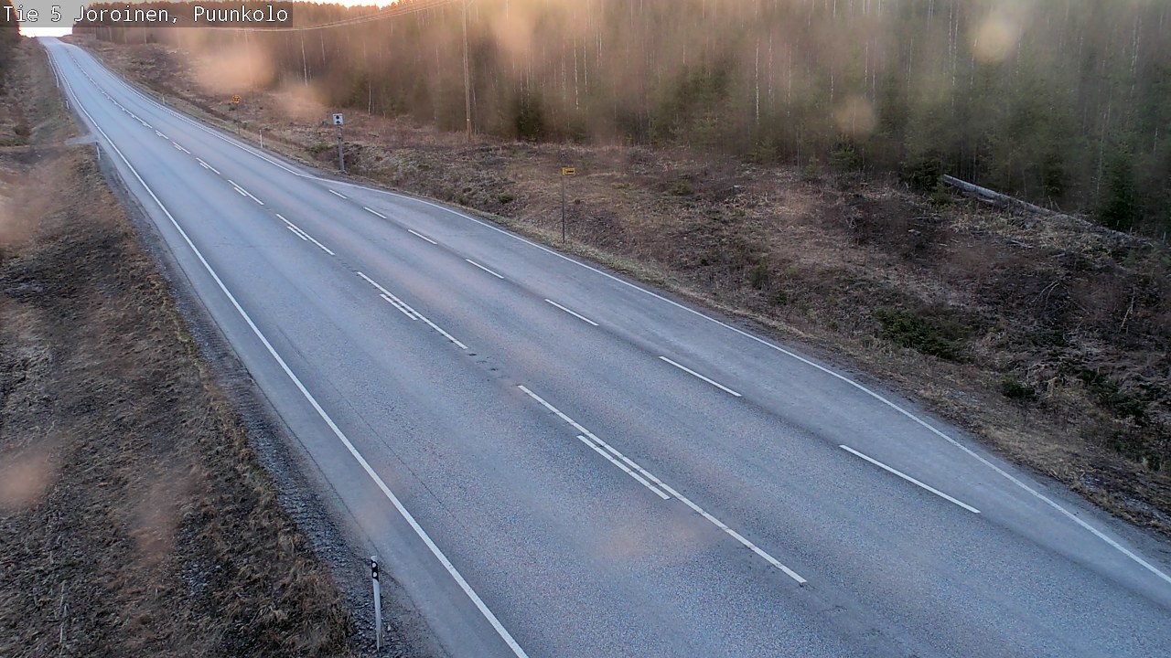 Weather Camera Image Väg 5 Joirois, Puunkolo, Joroinen, Pohjois-Savo