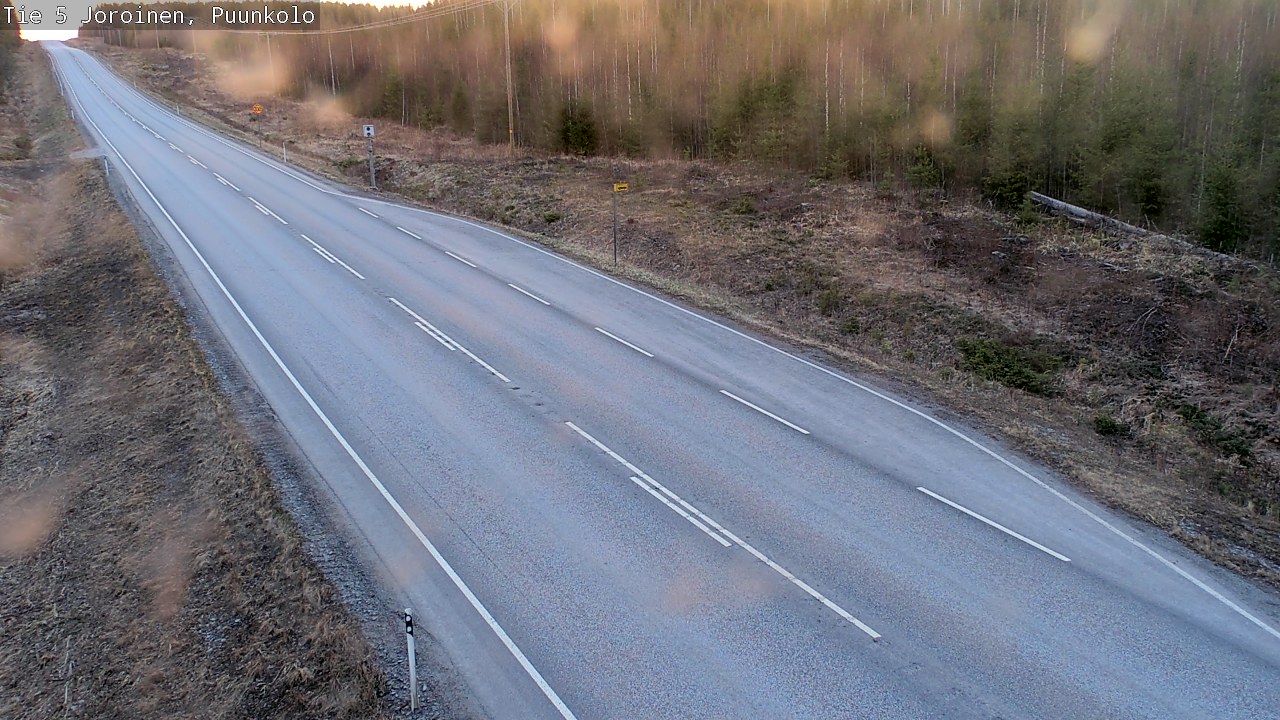 Weather Camera Image Väg 5 Joirois, Puunkolo, Joroinen, Pohjois-Savo