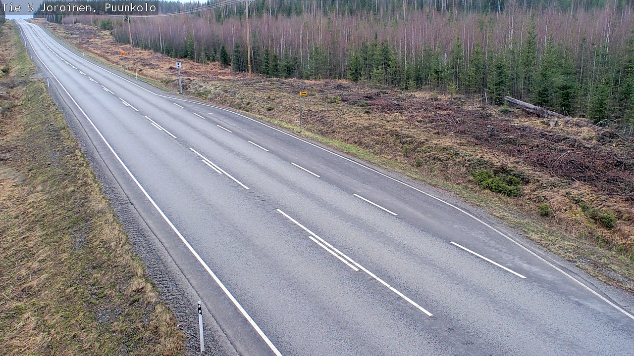 Weather Camera Image Road 5 Joroinen, Puunkolo, Joroinen, Pohjois-Savo