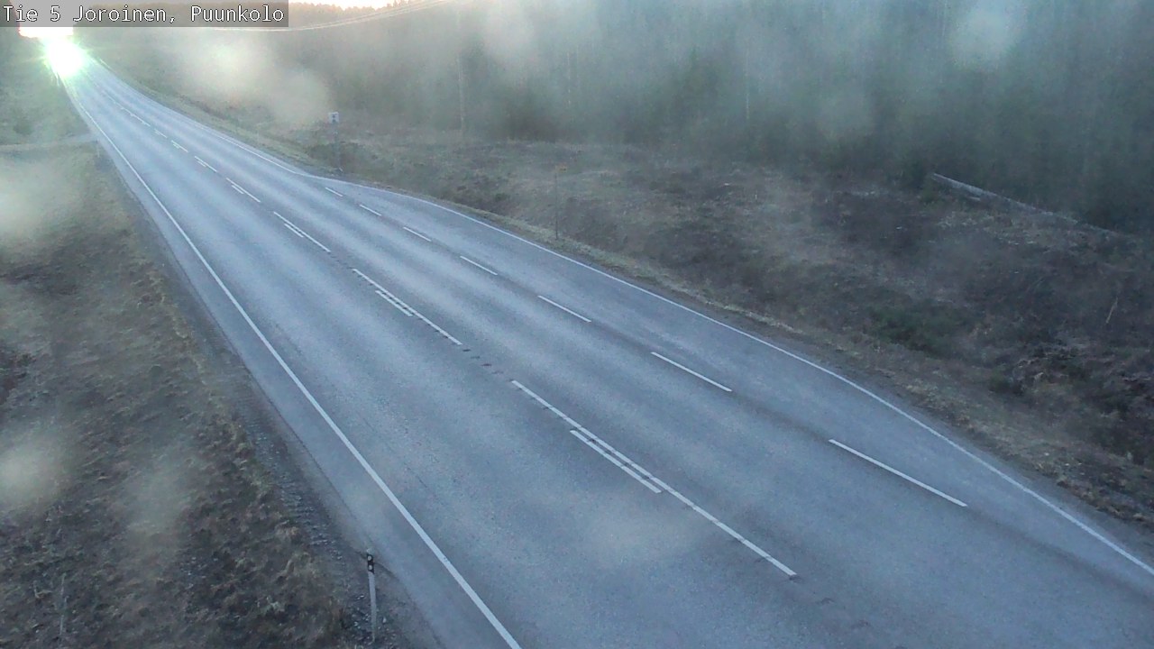 Weather Camera Image Road 5 Joroinen, Puunkolo, Joroinen, Pohjois-Savo