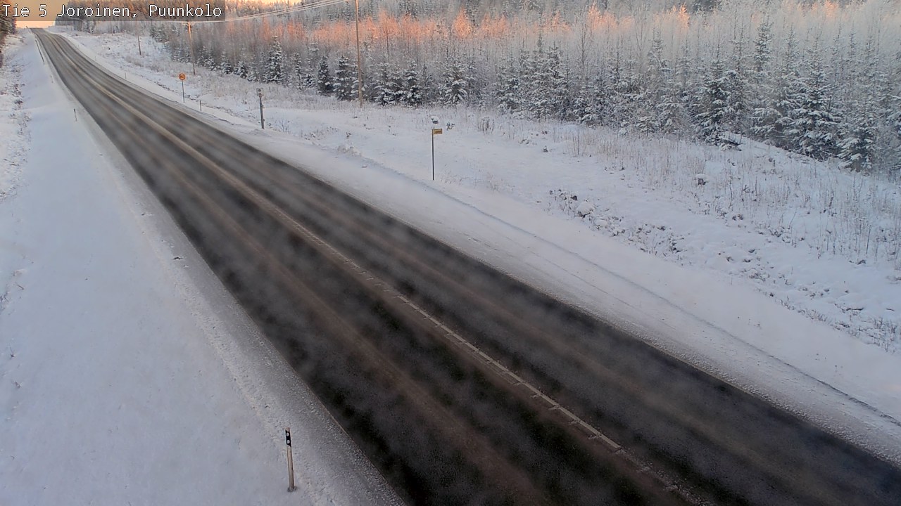 Weather Camera Image Väg 5 Joirois, Puunkolo, Joroinen, Pohjois-Savo