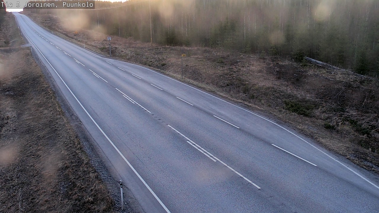 Weather Camera Image Väg 5 Joirois, Puunkolo, Joroinen, Pohjois-Savo