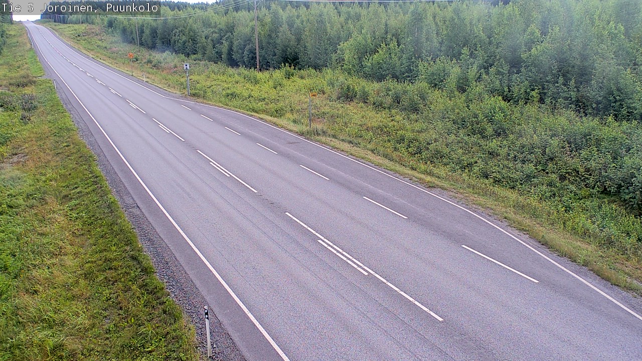 Weather Camera Image Väg 5 Joirois, Puunkolo, Joroinen, Pohjois-Savo