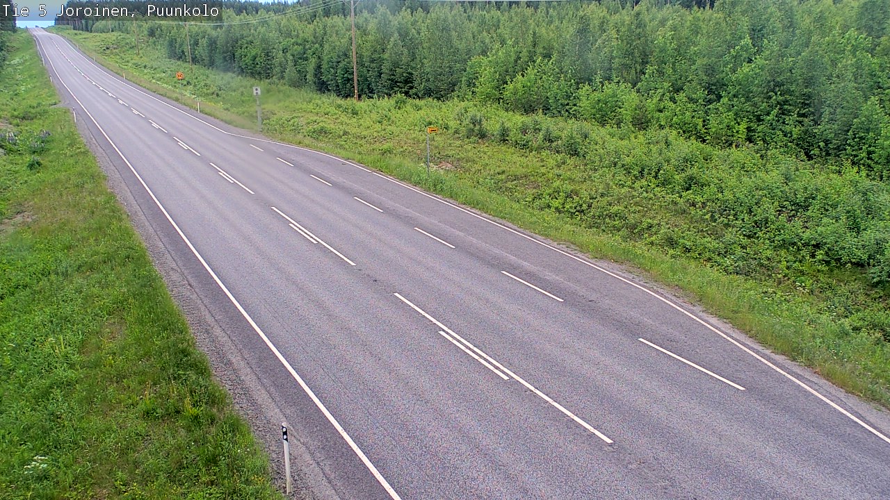 Weather Camera Image Road 5 Joroinen, Puunkolo, Joroinen, Pohjois-Savo