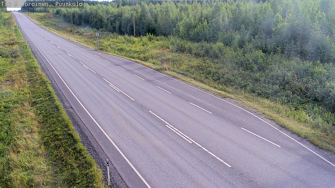 Weather Camera Image Väg 5 Joirois, Puunkolo, Joroinen, Pohjois-Savo