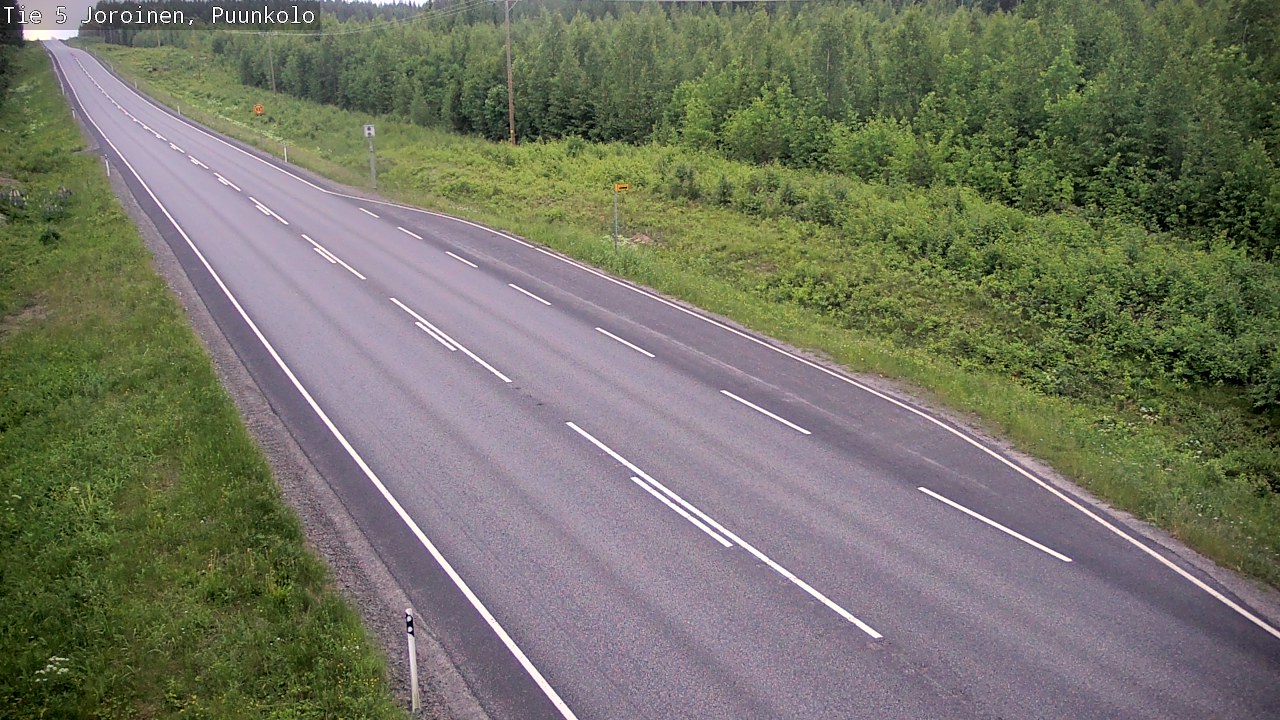 Weather Camera Image Road 5 Joroinen, Puunkolo, Joroinen, Pohjois-Savo