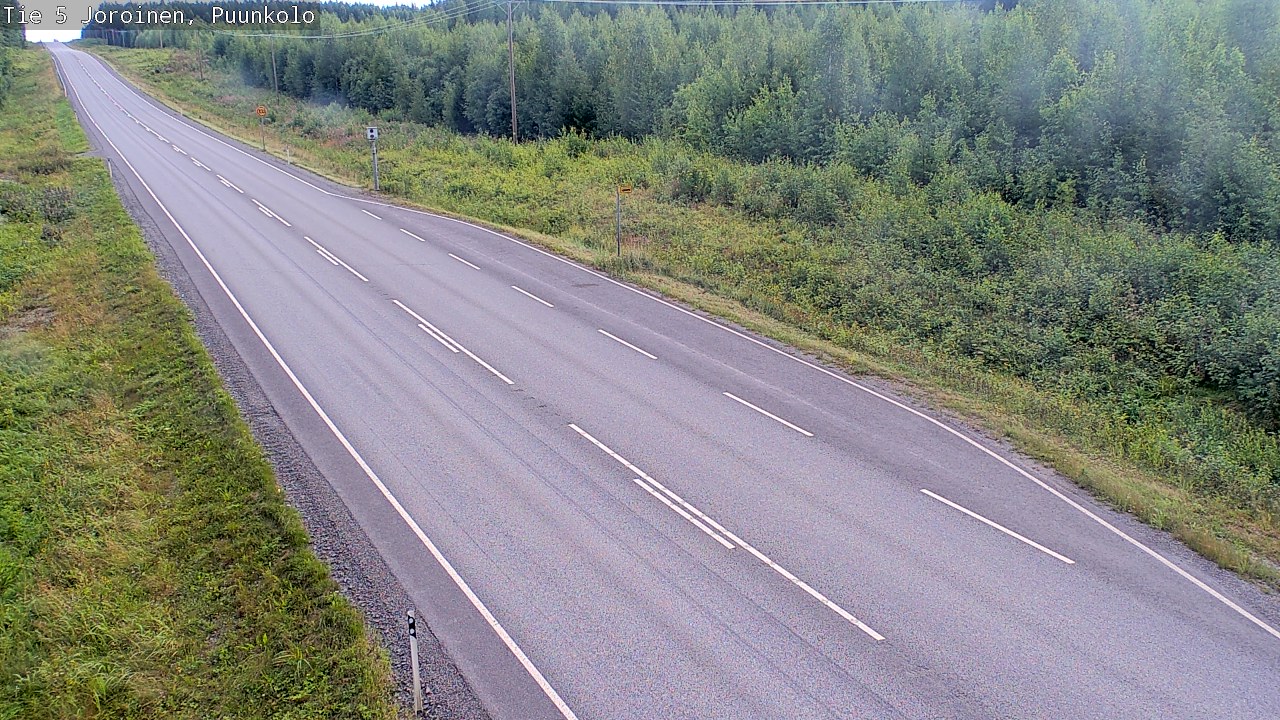 Weather Camera Image Väg 5 Joirois, Puunkolo, Joroinen, Pohjois-Savo