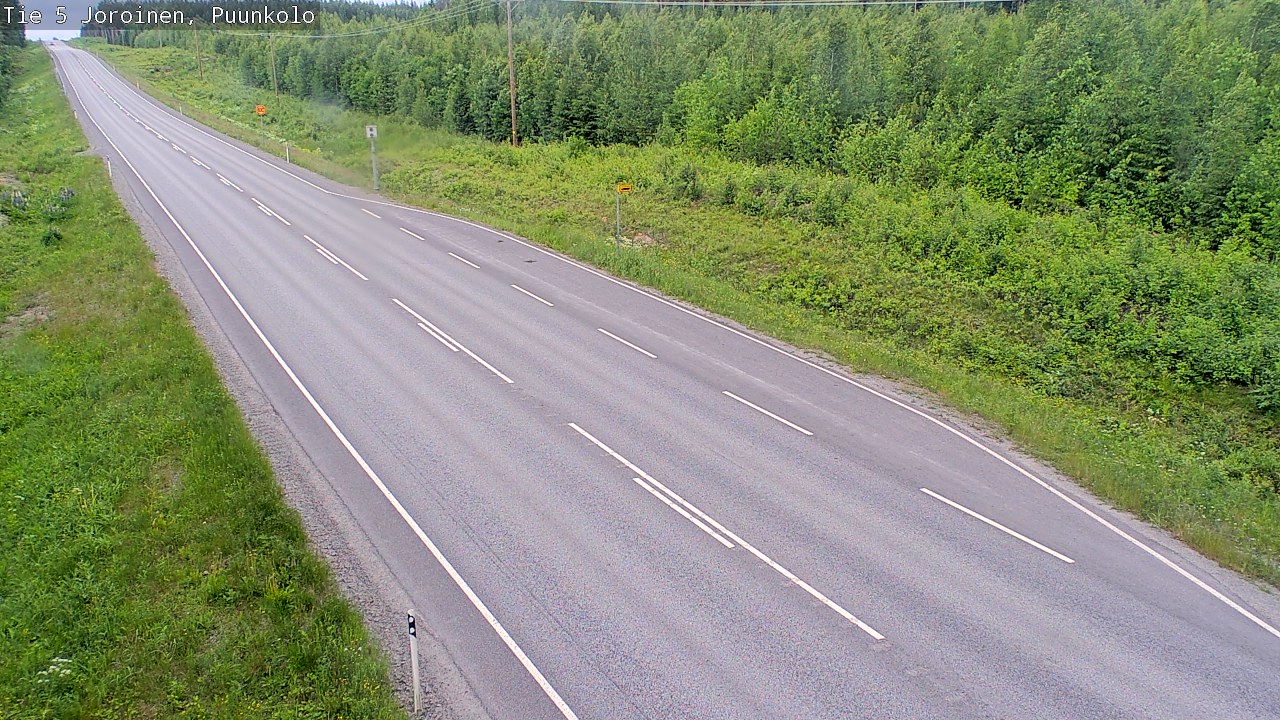 Weather Camera Image Road 5 Joroinen, Puunkolo, Joroinen, Pohjois-Savo