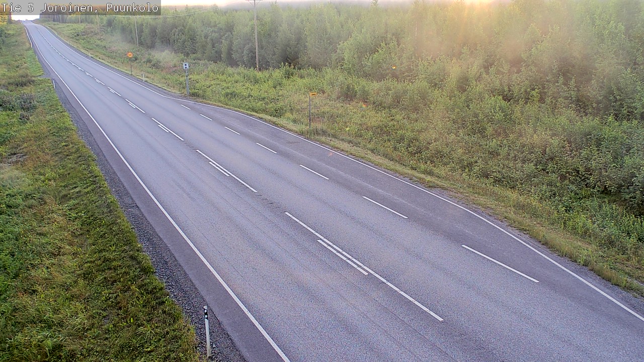 Weather Camera Image Road 5 Joroinen, Puunkolo, Joroinen, Pohjois-Savo