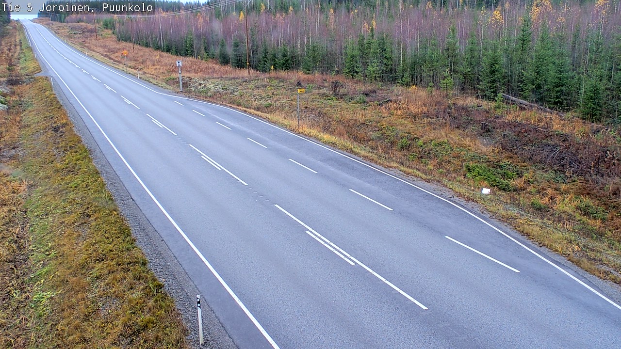Weather Camera Image Väg 5 Joirois, Puunkolo, Joroinen, Pohjois-Savo