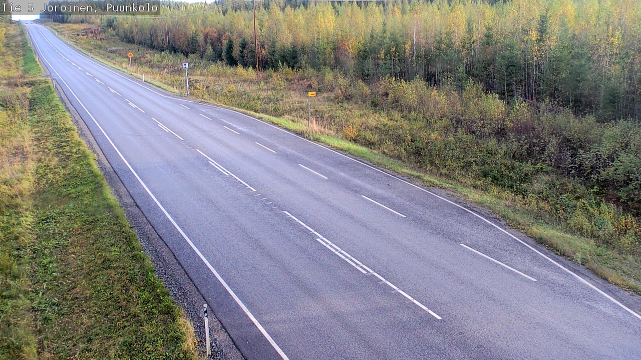 Weather Camera Image Road 5 Joroinen, Puunkolo, Joroinen, Pohjois-Savo