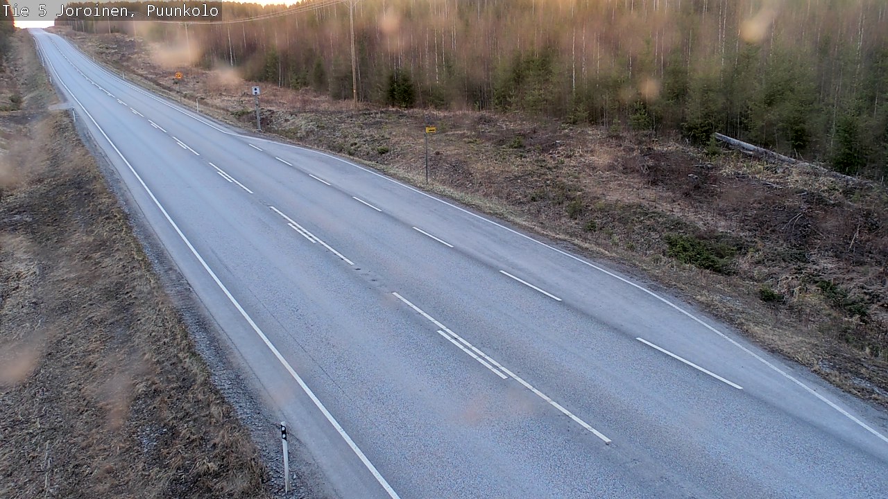 Weather Camera Image Väg 5 Joirois, Puunkolo, Joroinen, Pohjois-Savo