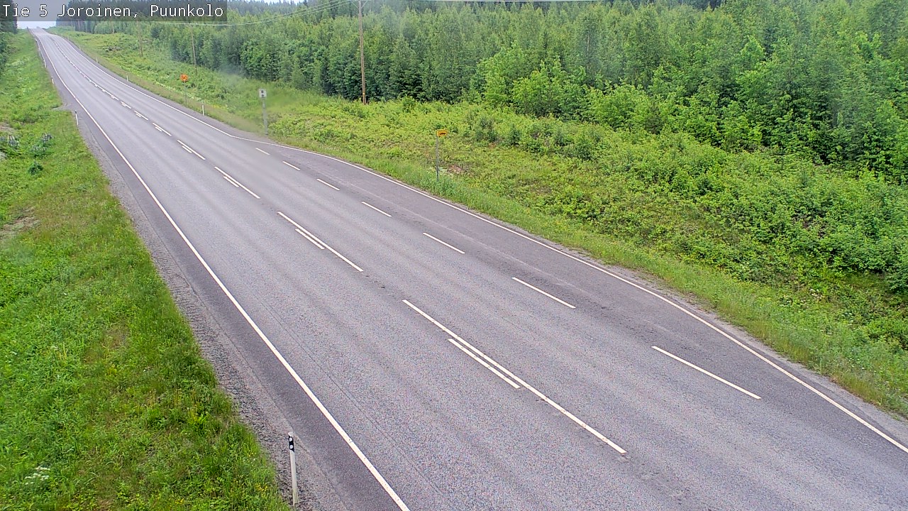Weather Camera Image Road 5 Joroinen, Puunkolo, Joroinen, Pohjois-Savo