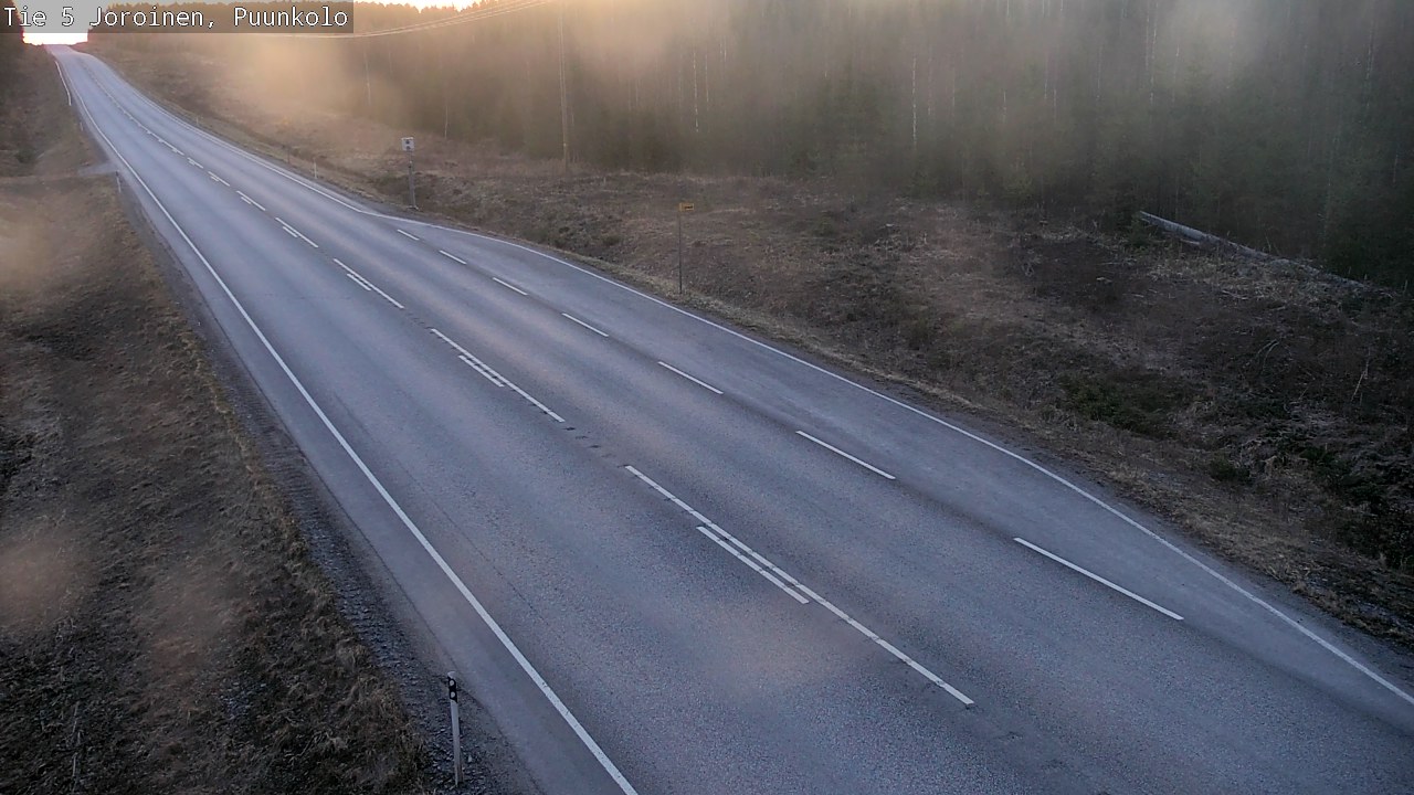 Weather Camera Image Väg 5 Joirois, Puunkolo, Joroinen, Pohjois-Savo