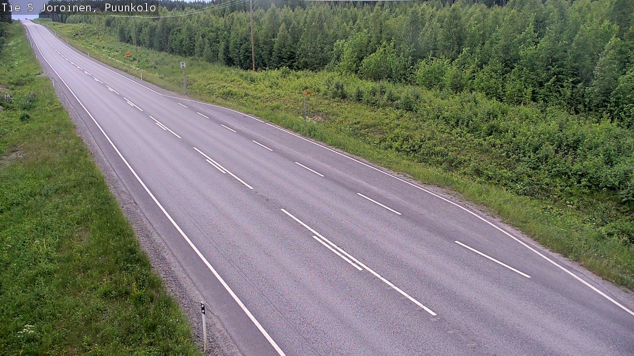 Weather Camera Image Road 5 Joroinen, Puunkolo, Joroinen, Pohjois-Savo