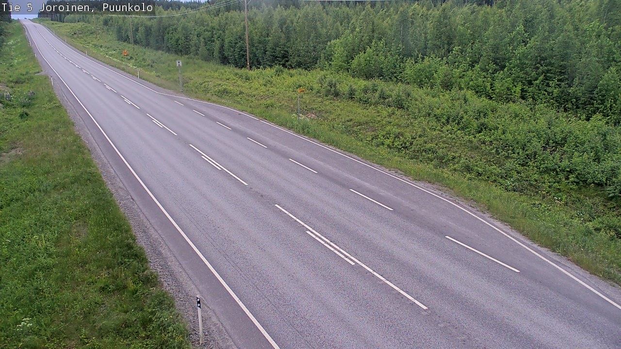 Weather Camera Image Road 5 Joroinen, Puunkolo, Joroinen, Pohjois-Savo