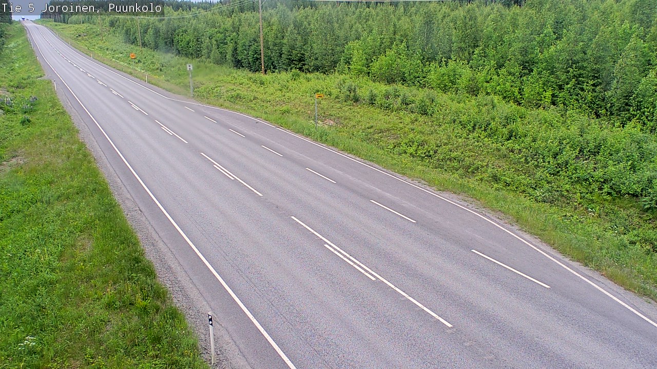 Weather Camera Image Road 5 Joroinen, Puunkolo, Joroinen, Pohjois-Savo