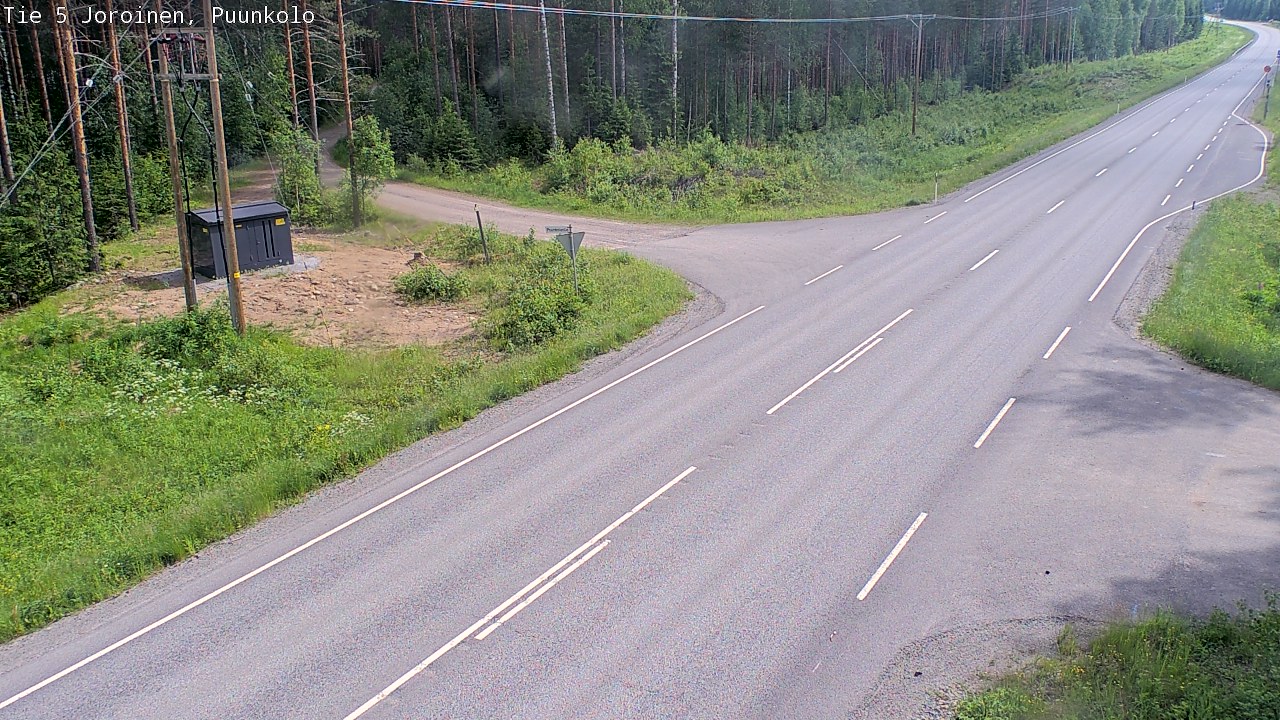 Weather Camera Image Road 5 Joroinen, Puunkolo, Joroinen, Pohjois-Savo
