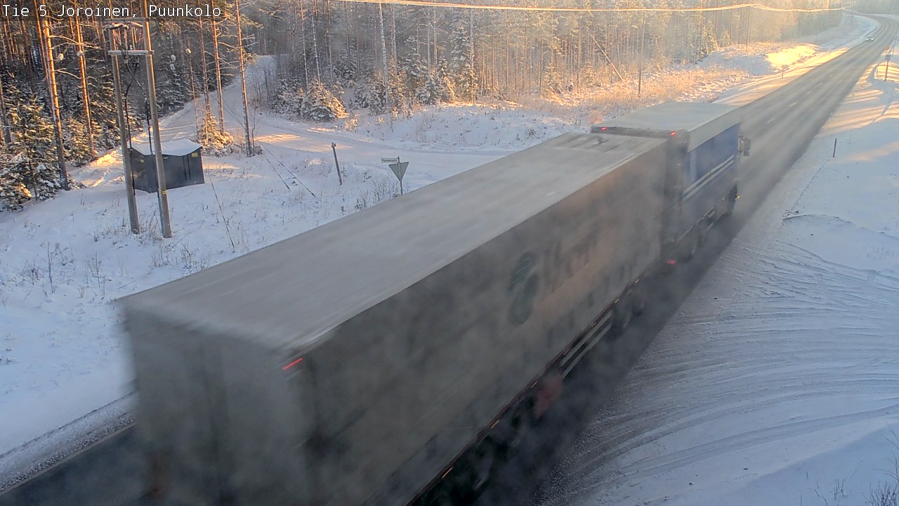 Weather Camera Image Väg 5 Joirois, Puunkolo, Joroinen, Pohjois-Savo