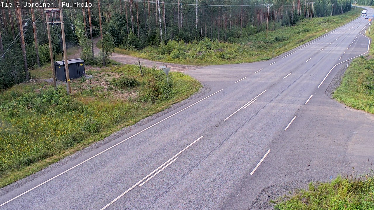 Weather Camera Image Väg 5 Joirois, Puunkolo, Joroinen, Pohjois-Savo