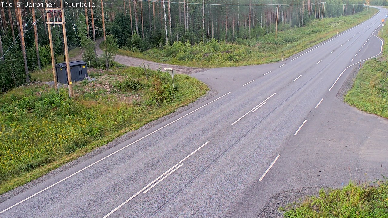 Weather Camera Image Road 5 Joroinen, Puunkolo, Joroinen, Pohjois-Savo