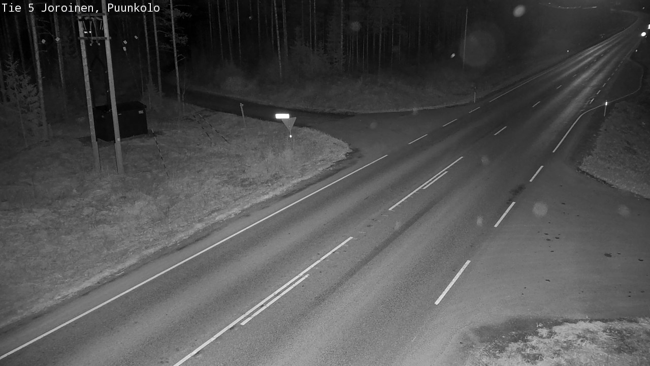Weather Camera Image Road 5 Joroinen, Puunkolo, Joroinen, Pohjois-Savo
