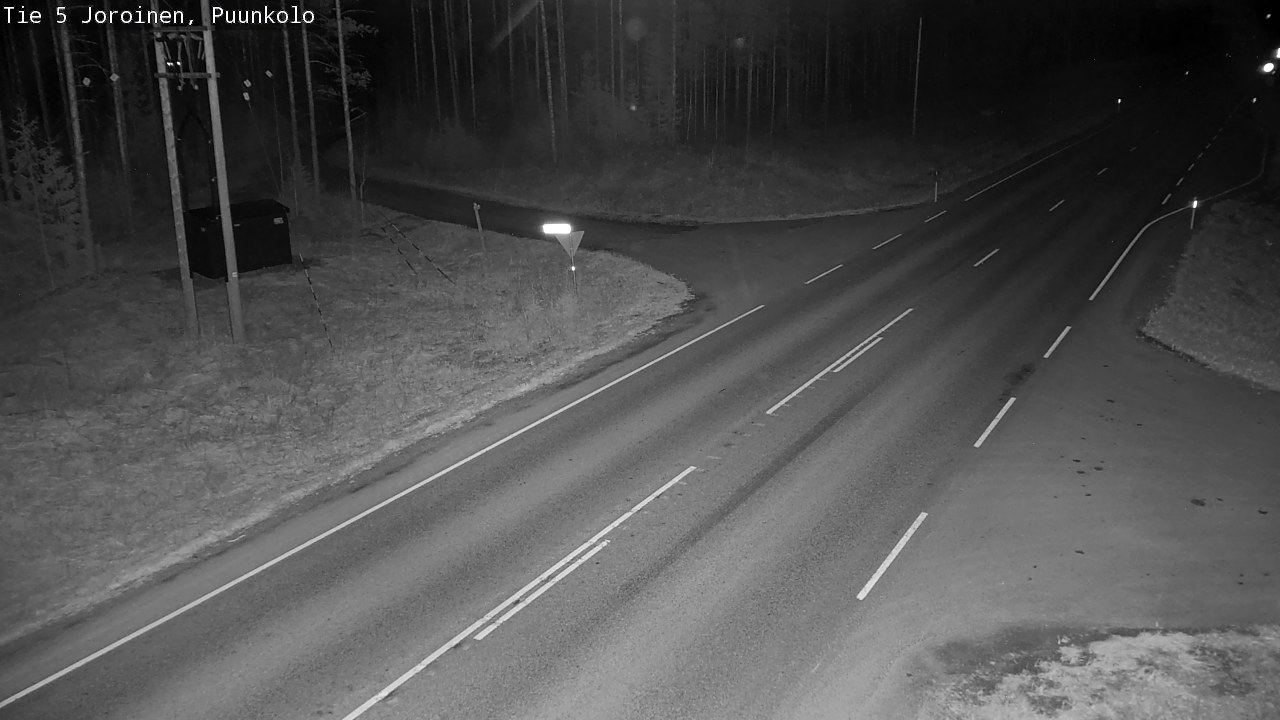 Weather Camera Image Road 5 Joroinen, Puunkolo, Joroinen, Pohjois-Savo