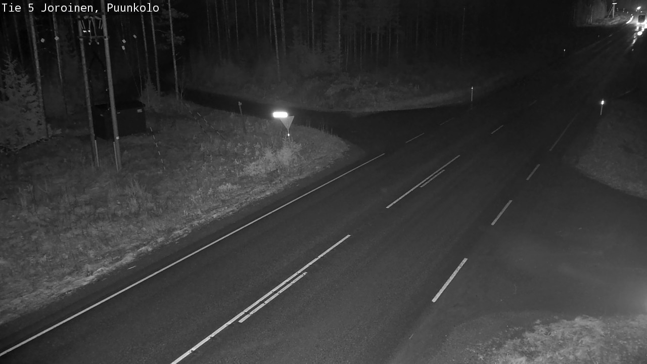 Weather Camera Image Road 5 Joroinen, Puunkolo, Joroinen, Pohjois-Savo