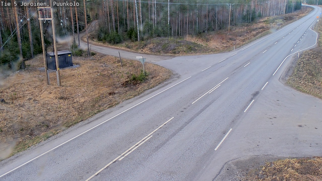Weather Camera Image Väg 5 Joirois, Puunkolo, Joroinen, Pohjois-Savo
