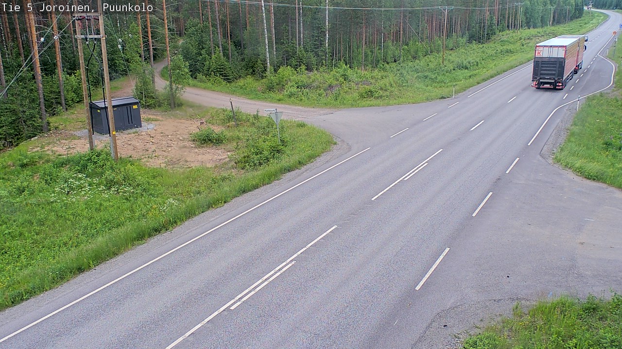 Weather Camera Image Road 5 Joroinen, Puunkolo, Joroinen, Pohjois-Savo